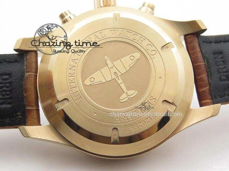 MIROTIME 0512 Youthful Pilot Chrono RG 3878 Gray Dial on Light Brown Leather Strap A 7394